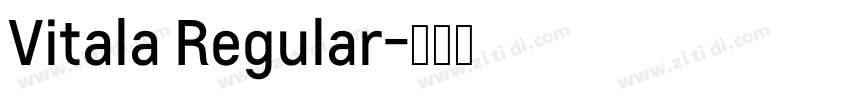 Vitala Regular字体转换